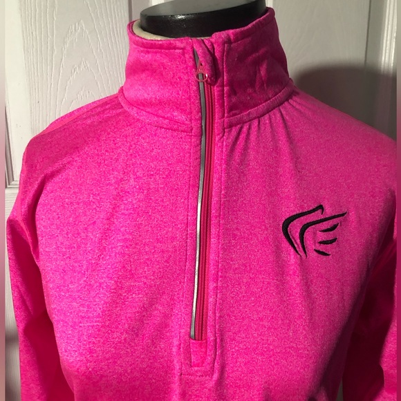 Active Faith Neon Pink Half Zip - Picture 3 of 10